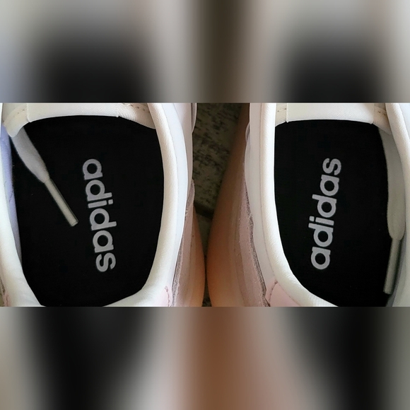 Adidas Women's Pink and White Sneakers - Picture 6 of 11